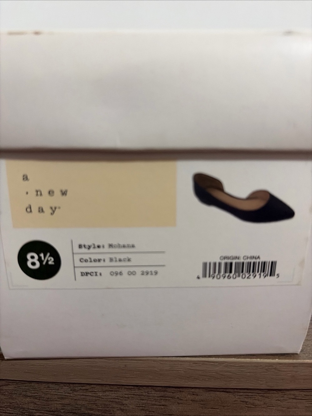 a new day Black D'Orsay Pointed Flat - Women's